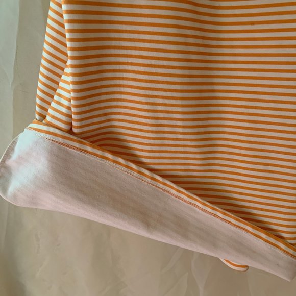 Summer dress (Medium) striped white and orange - Picture 3 of 6